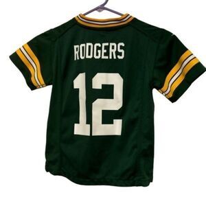 Green Bay Packers Aaron Rodgers Size Youth Medium 5/6 Nike On Field Jersey